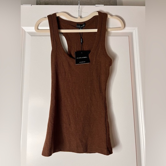 Chocolate Nila Ribbed Tank - Picture 3 of 4